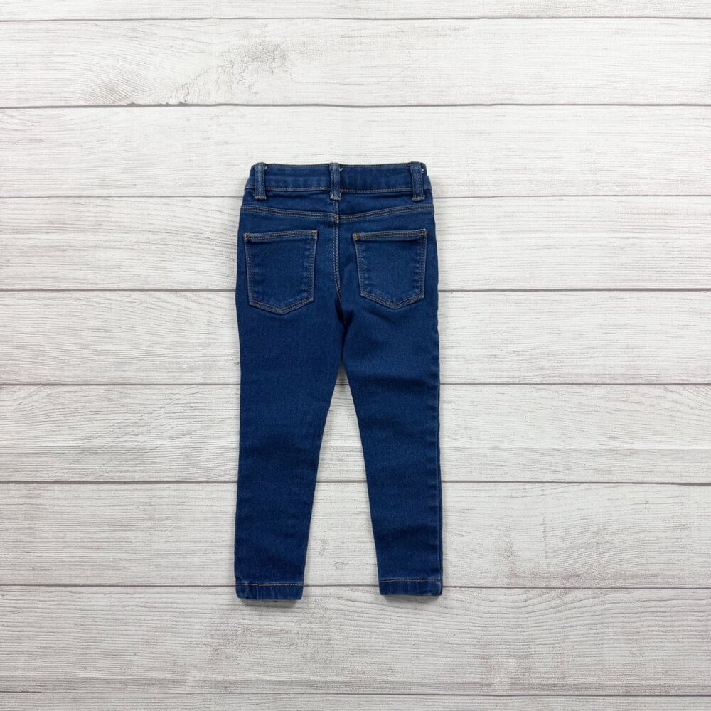 Denim Co Toddler Girls Skinny Jeans Dark Wash Stretch Denim Pants 2-3 - Picture 3 of 3
